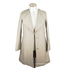 Promotional snap-fastener clothes women ladies trench coat